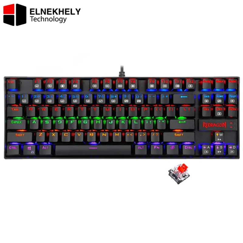 Redragon K552 KUMARA Red Switch RAINBOW LED Mechanical Gaming Keyboard Redragon K552 KUMARA Red Switch RAINBOW LED Mechanical Gaming Keyboard