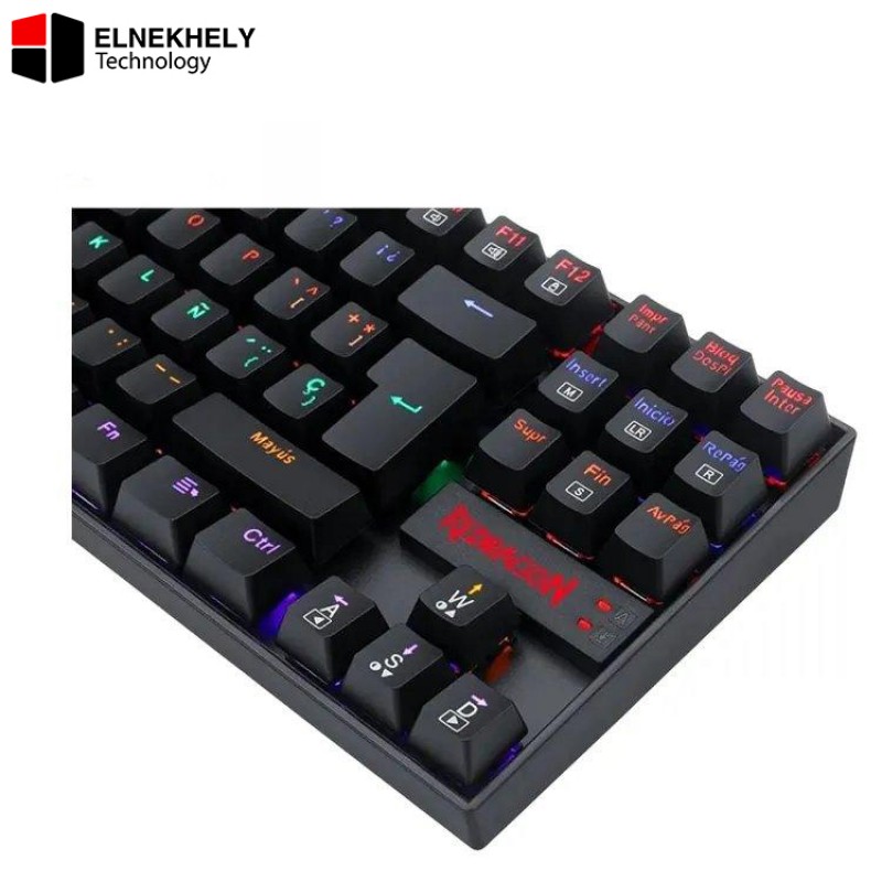 Redragon K552E Kumara Elite Mechanical Keyboard – Blue Switch, Compact Tenkeyless Design, Rainbow Backlit, Durable Metal Frame, Anti-Ghosting Gaming Keyboard