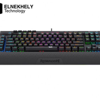 Redragon K587 Magic-Wand 87 Keys Compact RGB Mechanical Gaming Keyboard Type-C Keyboard Detachable Wrist Rest – Blue Switches