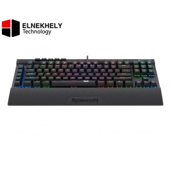 Redragon K587 Magic-Wand 87 Keys Compact RGB Mechanical Gaming Keyboard Type-C Keyboard Detachable Wrist Rest – Blue Switches
