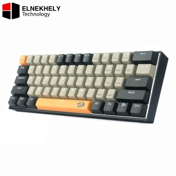 Redragon K606 LAKSHMI White LED 60% Gaming Mechanical Keyboard – (Red Switches) —K606-OG&GY&BK