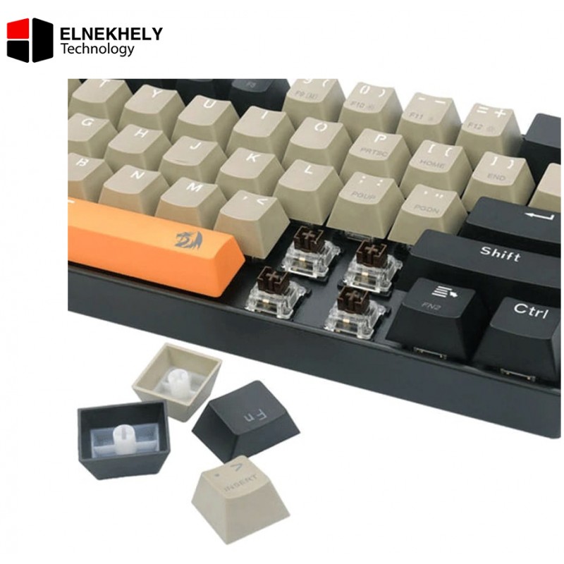 Redragon K606 LAKSHMI White LED 60% Gaming Mechanical Keyboard – (Red Switches) —K606-OG&GY&BK Redragon K606 LAKSHMI White LED 60% Gaming Mechanical Keyboard – (Red Switches) —K606-OG&GY&BK