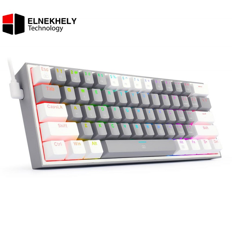 REDRAGON K617 Fizz RGB 60% Gaming Mechanical Keyboard – Red Switches (Grey White) REDRAGON K617 Fizz RGB 60% Gaming Mechanical Keyboard – Red Switches (Grey White)