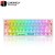 Redragon Fizz K617 Custom Crystal Swtich RGB Transparent White Wired Mechanical Gaming Keyboard