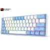 Redragon K617 Fizz RGB 60% Mechanical Keyboard – White/Blue, Red Switches, Compact Design, Full Anti-Ghosting, USB-C Connectivity, High-Performance Keyboard