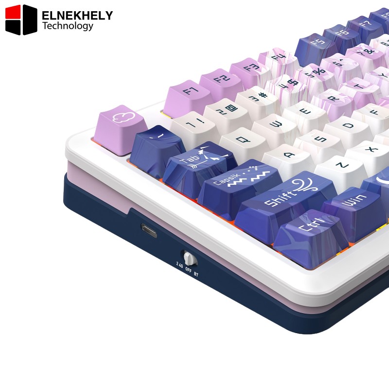 Redragon Cyrus K681ACG-RGB-PRO, Wired, Wireless 2.4GHz, Bluetooth Multicolor Redragon Cyrus K681ACG-RGB-PRO, Wired, Wireless 2.4GHz, Bluetooth Multicolor