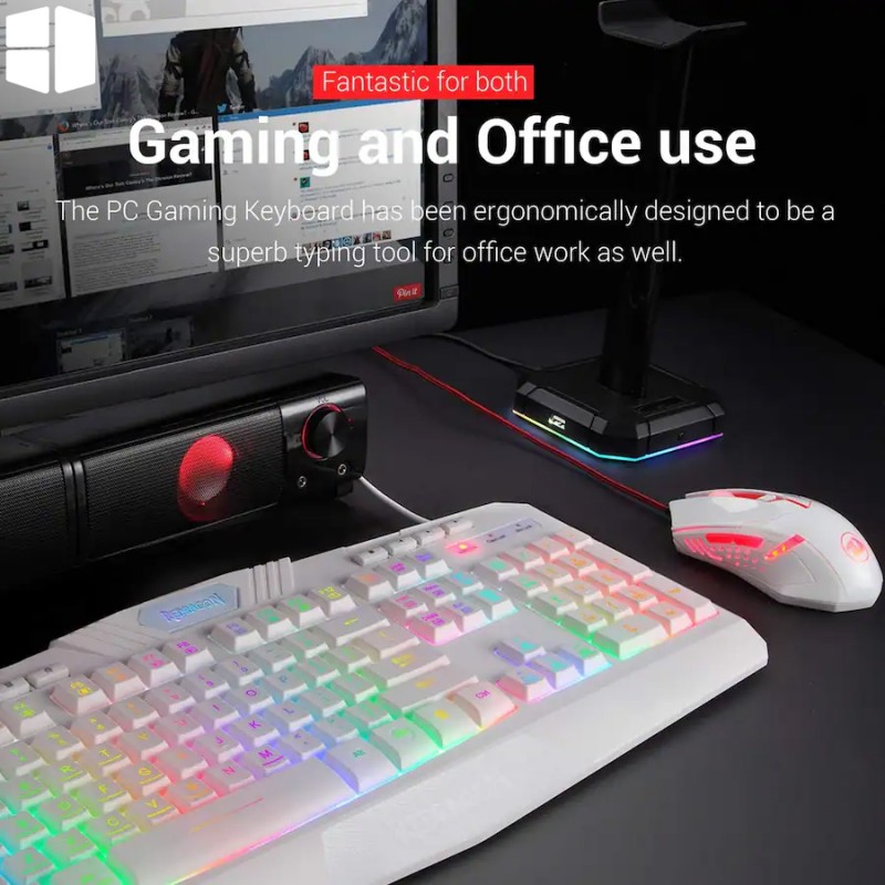 Redragon S101W RGB Gaming Keyboard and Mouse Combo Redragon S101W RGB Gaming Keyboard and Mouse Combo