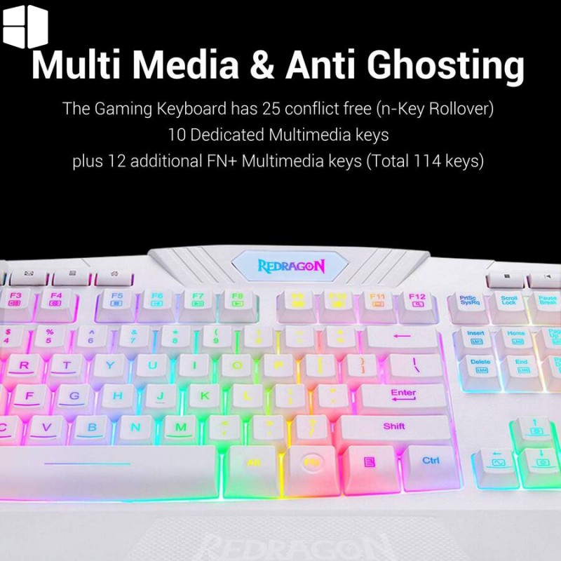Redragon S101W RGB Gaming Keyboard and Mouse Combo Redragon S101W RGB Gaming Keyboard and Mouse Combo