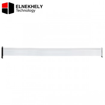 LIAN LI PW-PCIV-4-90W White 900mm PCIe 4.0 x16 Riser Cable – High-Speed 16GT/s Transfer Rate, Double PCIe 3.0 Bandwidth, EMI Shielding