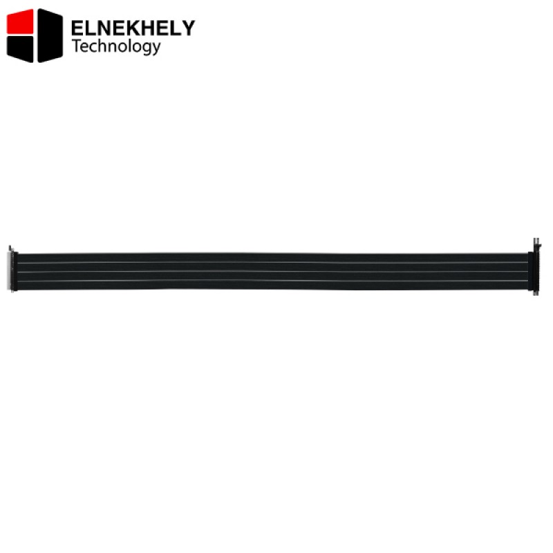 LIAN LI PW-PCIV-4-90X Black 900mm PCIe 4.0 x16 Riser Cable – High-Speed 16GT/s Transfer Rate, Double PCIe 3.0 Bandwidth, EMI Shielding LIAN LI PW-PCIV-4-90X Black 900mm PCIe 4.0 x16 Riser Cable – High-Speed 16GT/s Transfer Rate, Double PCIe 3.0 Bandwidth, EMI Shielding