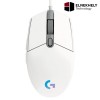 Logitech G203 Lightsync Gaming Mouse with Customizable RGB Lighting/White