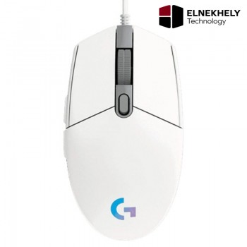 Logitech G203 Lightsync Gaming Mouse with Customizable RGB Lighting/White
