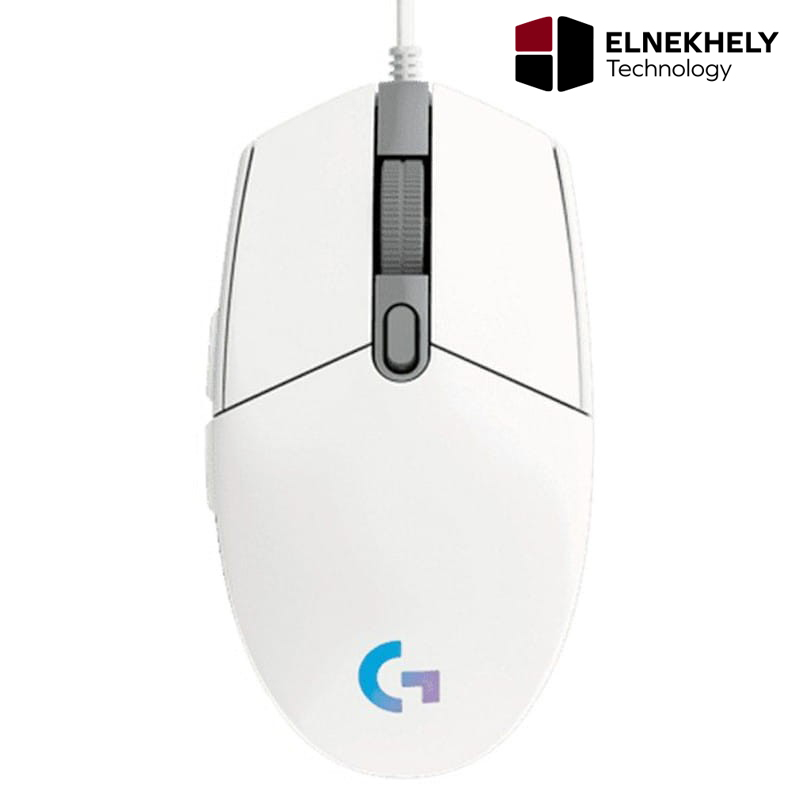 Logitech G203 Lightsync Gaming Mouse with Customizable RGB Lighting/White