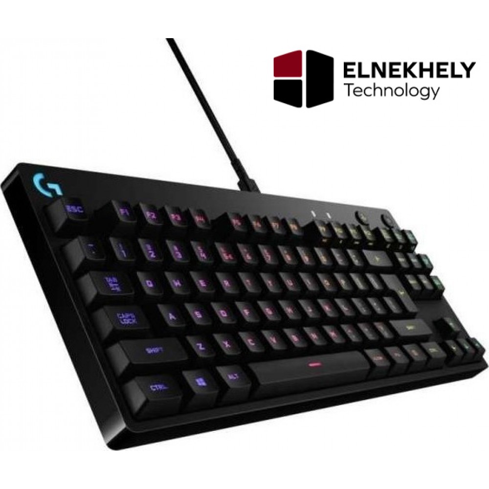 Logitech G PRO RGB LED Backlit GX Blue Clicky Switch Mechanical ...