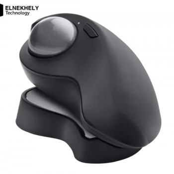 Logitech MX Ergo Wireless Trackball Mouse, Ergonomic Design, Move Content Between 2 Windows and Apple Mac Computers (Bluetooth or USB), Rechargeable
