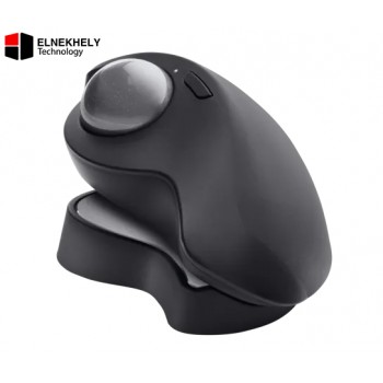 Logitech MX Ergo Wireless Trackball Mouse, Ergonomic Design, Move Content Between 2 Windows and Apple Mac Computers (Bluetooth or USB), Rechargeable