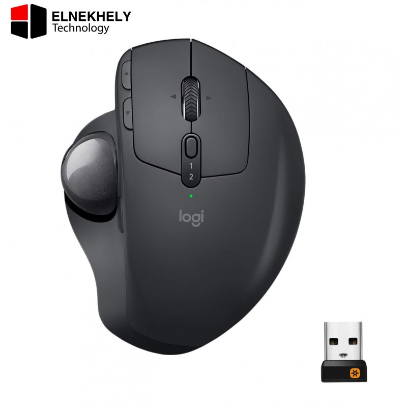 Logitech MX Ergo Wireless Trackball Mouse, Ergonomic Design, Move Content Between 2 Windows and Apple Mac Computers (Bluetooth or USB), Rechargeable Logitech MX Ergo Wireless Trackball Mouse, Ergonomic Design, Move Content Between 2 Windows and Apple Mac Computers (Bluetooth or USB), Rechargeable