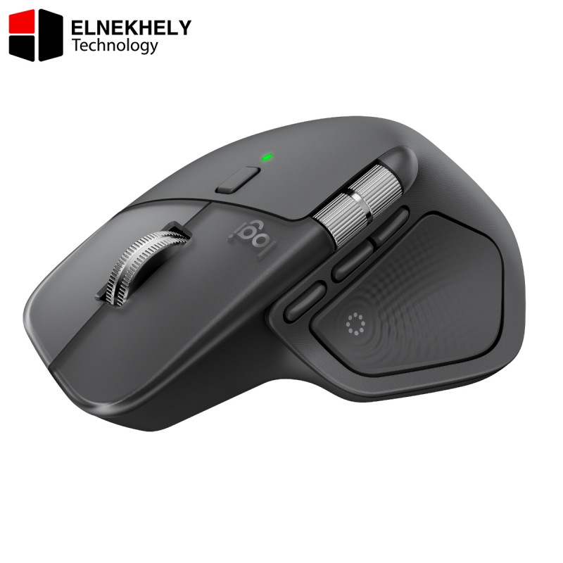 Logitech MX Master 4 Wireless Mouse – Graphite, 8K DPI Darkfield Sensor, MagSpeed Scroll & Thumb Wheel, Haptic Feedback, Multi-Device Bluetooth & Logi Bolt, USB-C Fast Charging – 910-007562