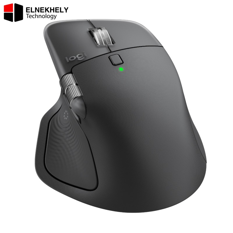 Logitech MX Master 4 Wireless Mouse – Graphite, 8K DPI Darkfield Sensor, MagSpeed Scroll & Thumb Wheel, Haptic Feedback, Multi-Device Bluetooth & Logi Bolt, USB-C Fast Charging – 910-007562