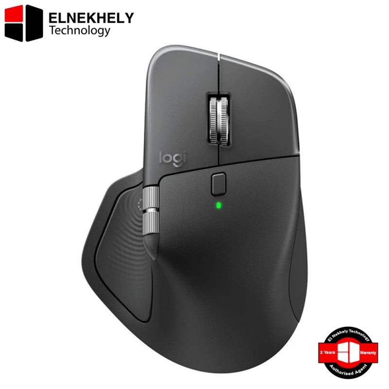 Logitech MX Master 4 Wireless Mouse – Graphite, 8K DPI Darkfield Sensor, MagSpeed Scroll & Thumb Wheel, Haptic Feedback, Multi-Device Bluetooth & Logi Bolt, USB-C Fast Charging – 910-007562