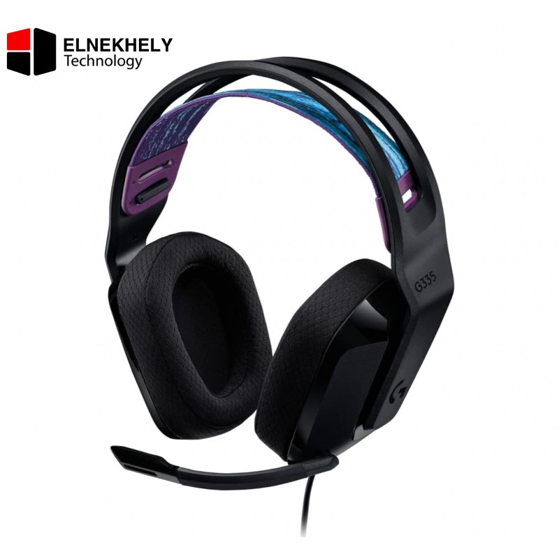 Logitech G335 Wired Gaming Headset – Lightweight Over-Ear Headphones with Mic, 3.5mm Audio Jack, Memory Foam Comfort, Compatible with PC, PS5, Xbox & Nintendo Switch – Black