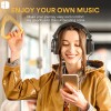 MAONO AU-MH601 Closed-back headphones with 50mm drivers adjustable headband and 3.0m coil cable for immersive sound and comfort