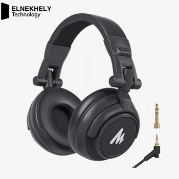 MAONO AU-MH601 Closed-back headphones with 50mm drivers adjustable headband and 3.0m coil cable for immersive sound and comfort