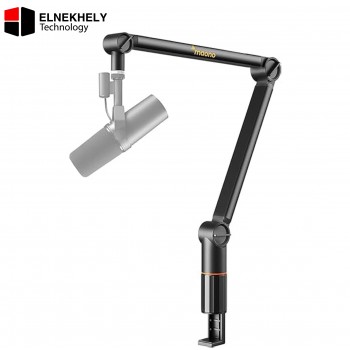 MAONO Microphone Arm, Mic Boom Arm with Cable Management Channels, Desk Clamp, Versatile Mounting, and Fully Adjustable, Heavy Duty Microphone Stand for Podcast (Heavy Duty (BA91 Black))