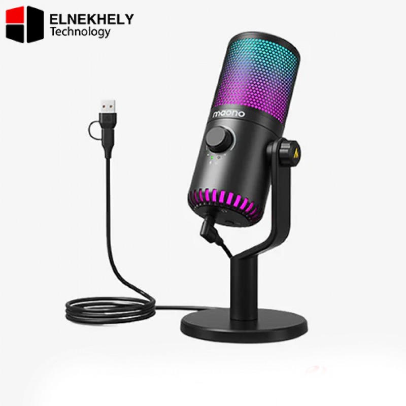 MAONO DM30 RGB USB Gaming Microphone, PC Programmable Condenser Mic with RGB Lights, Mute, Gain, Headphone Jack, Volume Control for Podcasting, Streaming, Twitch, YouTube, Computer, Mac, PS4, PS5 MAONO DM30 RGB USB Gaming Microphone, PC Programmable Condenser Mic with RGB Lights, Mute, Gain, Headphone Jack, Volume Control for Podcasting, Streaming, Twitch, YouTube, Computer, Mac, PS4, PS5