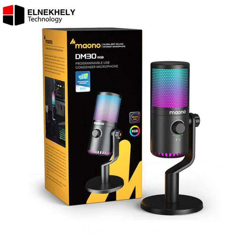 MAONO DM30 RGB USB Gaming Microphone, PC Programmable Condenser Mic with RGB Lights, Mute, Gain, Headphone Jack, Volume Control for Podcasting, Streaming, Twitch, YouTube, Computer, Mac, PS4, PS5 MAONO DM30 RGB USB Gaming Microphone, PC Programmable Condenser Mic with RGB Lights, Mute, Gain, Headphone Jack, Volume Control for Podcasting, Streaming, Twitch, YouTube, Computer, Mac, PS4, PS5