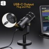 MAONO PD100U USB Dynamic Microphone, Podcast Recording Microphone with Gain Knob, Plug & Play, Metal Structure, Voice-Isolating Technology, Cardioid Studio PC Mic for Streaming, Vocal, Home Studio MAONO PD100U USB Dynamic Microphone, Podcast Recording Microphone with Gain Knob, Plug & Play, Metal Structure, Voice-Isolating Technology, Cardioid Studio PC Mic for Streaming, Vocal, Home Studio
