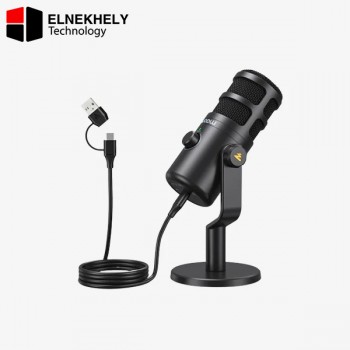 MAONO PD100U USB Dynamic Microphone, Podcast Recording Microphone with Gain Knob, Plug & Play, Metal Structure, Voice-Isolating Technology, Cardioid Studio PC Mic for Streaming, Vocal, Home Studio