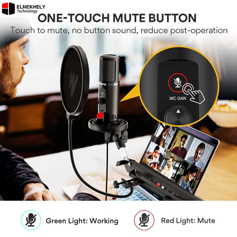MAONO PM422 USB Podcast Microphone with 192kHz 24-bit sound cardioid pattern zero-latency monitoring mute button gain control and premium boom arm kit. MAONO PM422 USB Podcast Microphone with 192kHz 24-bit sound cardioid pattern zero-latency monitoring mute button gain control and premium boom arm kit.