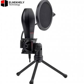 Redragon GM200 Gaming & Streaming Microphone – Cardioid Condenser, USB Connection, Black