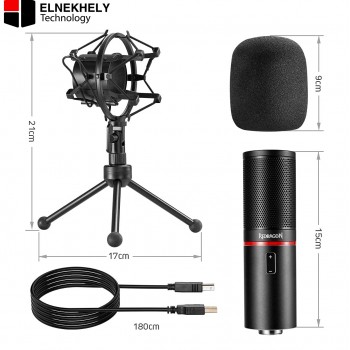 Redragon GM300 USB Streaming and Gaming Microphone – Cardioid Condenser, with Tripod Stand, Pop Filter, and Shock Mount Redragon GM300 USB Streaming and Gaming Microphone – Cardioid Condenser, with Tripod Stand, Pop Filter, and Shock Mount