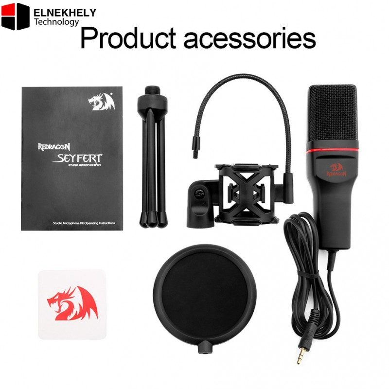 Redragon GM100 SEYFERT Streaming Gaming Microphone Redragon GM100 SEYFERT Streaming Gaming Microphone