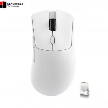 Attack Shark R1 Tri-Mode Wireless Gaming Mouse – PixArt PAW3311, 18000 DPI, 59g Ultra-Lightweight, Huano Switches - Black / White