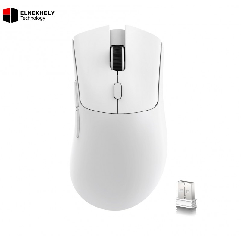 Attack Shark R1 Tri-Mode Wireless Gaming Mouse – PixArt PAW3311, 18000 DPI, 59g Ultra-Lightweight, Huano Switches - Black / White