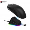 Attack Shark X11 Tri-Mode Wireless Gaming Mouse with RGB Charging Dock – PixArt PAW3311, 22000 DPI, HUYU Switches - Black / White