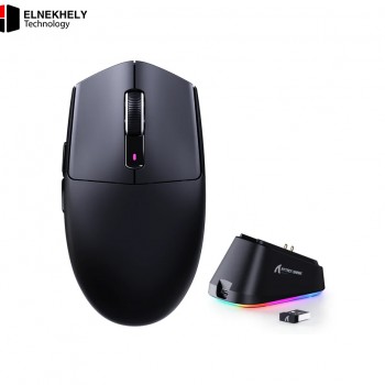 Attack Shark G3 PRO Tri-Mode Wireless Gaming Mouse with RGB Charging Dock – 25000 DPI, 59g Ultra-Lightweight, 1000Hz - Black / White