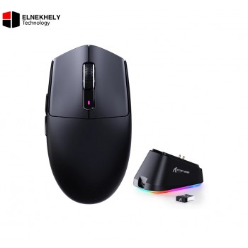 Attack Shark G3 PRO Tri-Mode Wireless Gaming Mouse with RGB Charging Dock – 25000 DPI, 59g Ultra-Lightweight, 1000Hz - Black / White Attack Shark G3 PRO Tri-Mode Wireless Gaming Mouse with RGB Charging Dock – 25000 DPI, 59g Ultra-Lightweight, 1000Hz - Black / White