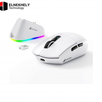 Attack Shark G3 PRO Tri-Mode Wireless Gaming Mouse with RGB Charging Dock – 25000 DPI, 59g Ultra-Lightweight, 1000Hz - Black / White