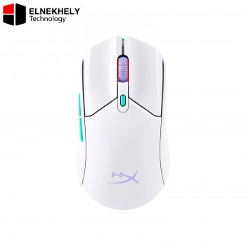 HyperX Pulsefire Haste 2 Core Wireless Gaming Mouse – White, Ultra-Lightweight, 12,000 DPI Optical Sensor, Dual Wireless Connectivity, 100-Hour Battery, RGB Lighting, Ambidextrous Design – 8R2E7AA