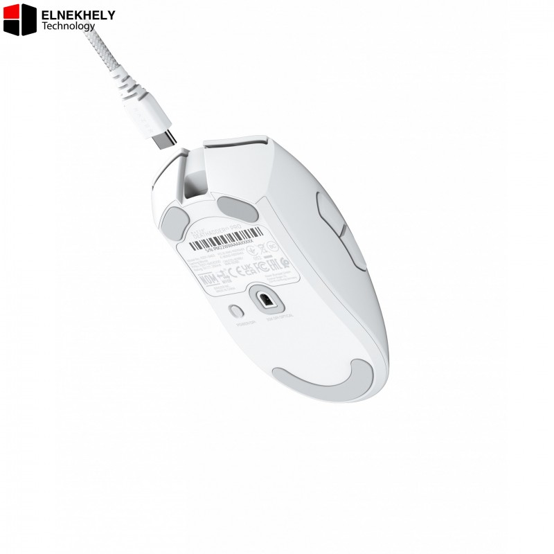 Razer DeathAdder V3 Pro Wireless Gaming Mouse — Ultra Lightweight, 20,000 DPI Focus+ Optical Sensor, HyperSpeed Wireless Technology, Ergonomic Design White