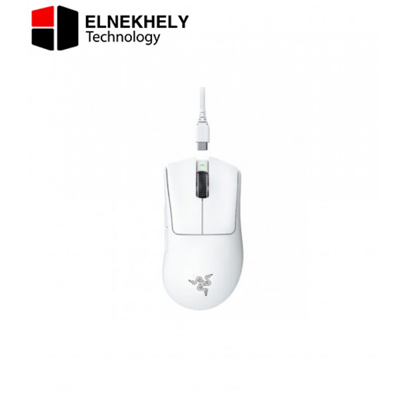 Razer DeathAdder V3 Pro Wireless Gaming Mouse — Ultra Lightweight, 20,000 DPI Focus+ Optical Sensor, HyperSpeed Wireless Technology, Ergonomic Design White