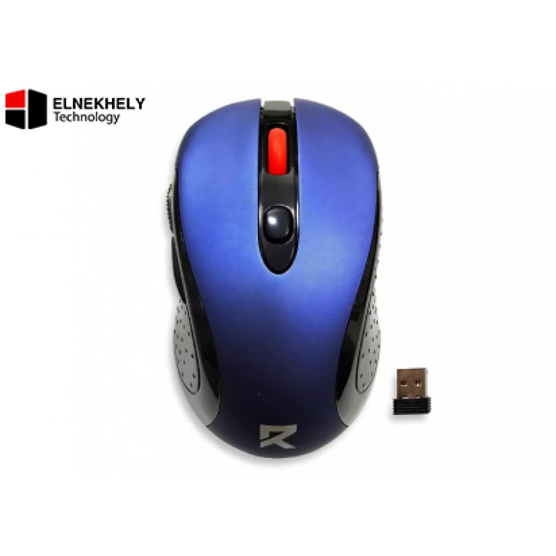 Redragon BM-2638 Wireless Mouse – 2,400 DPI, Blue, Ergonomic Design, USB Wireless Connection