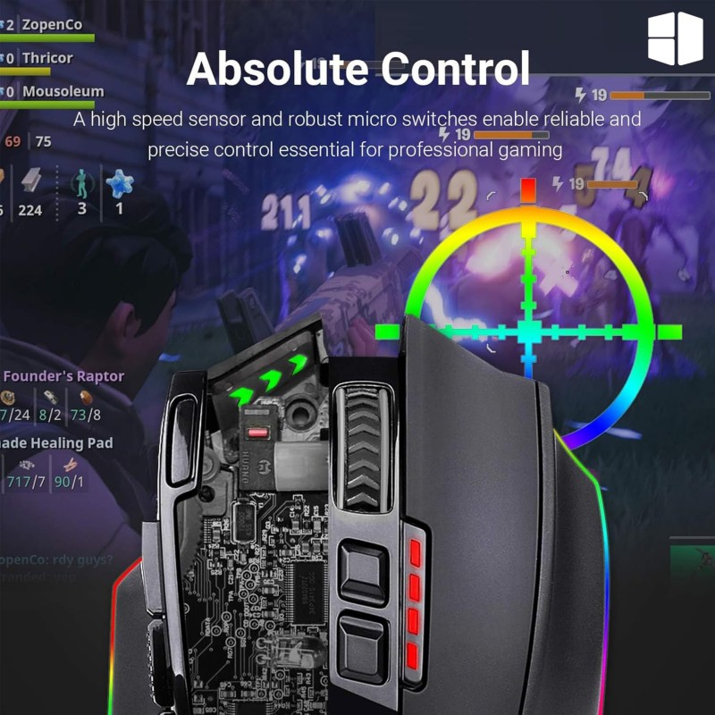 Redragon Sniper Pro M801P-RGB Wireless Gaming Mouse Redragon Sniper Pro M801P-RGB Wireless Gaming Mouse