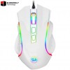 Redragon M607 Griffin RGB Gaming Mouse – White, 7200 DPI Optical Sensor, Adjustable DPI Levels, Ergonomic Design, Programmable Buttons for PC & Laptop