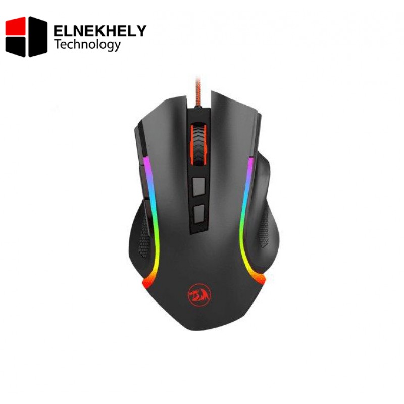 Redragon M607 Griffin RGB Gaming Mouse – 7200 DPI, 8 Programmable Buttons, Wired, Ergonomic Design, Backlit RGB