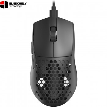Redragon M617-LIT Bludhound Ultralight Honeycomb Wired Gaming Mouse – 41g, 10,000 DPI, Paracord Cable, Black